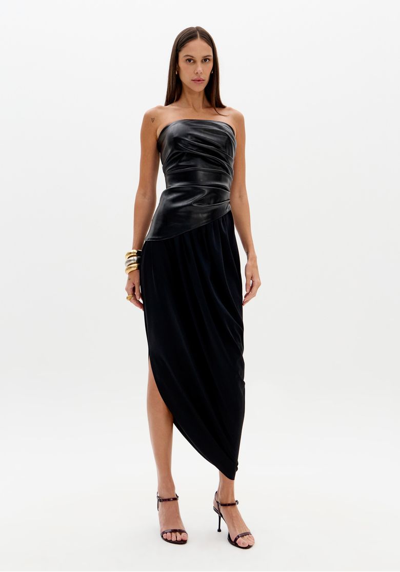 Vestido Super Midi Sem Alças - Lança Perfume