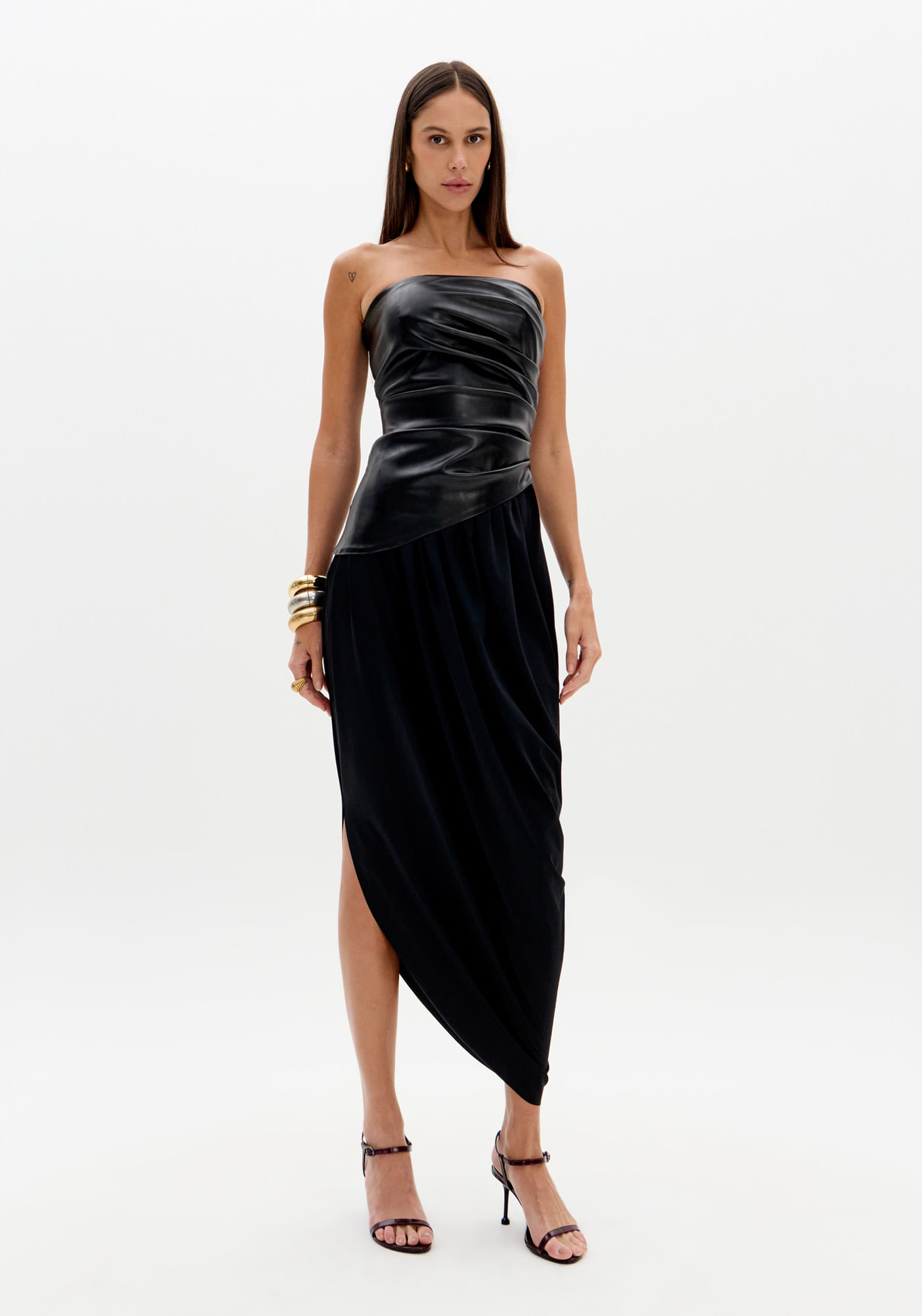Vestido Super Midi Sem Alças