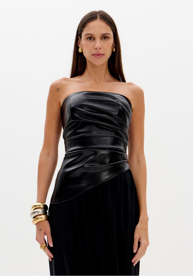 Vestido Super Midi Sem Alças - Lança Perfume