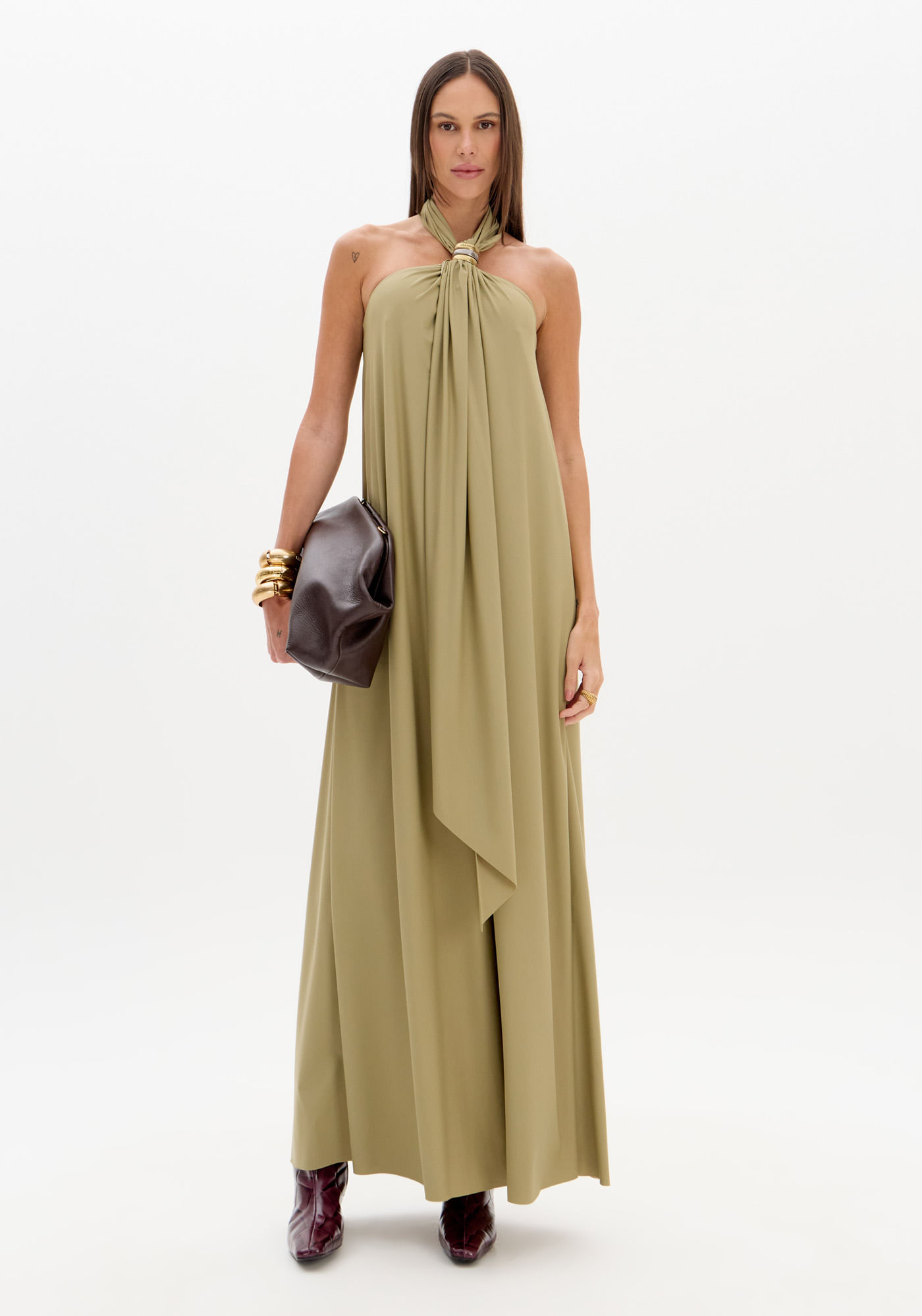 Vestido Frente Única Super Midi