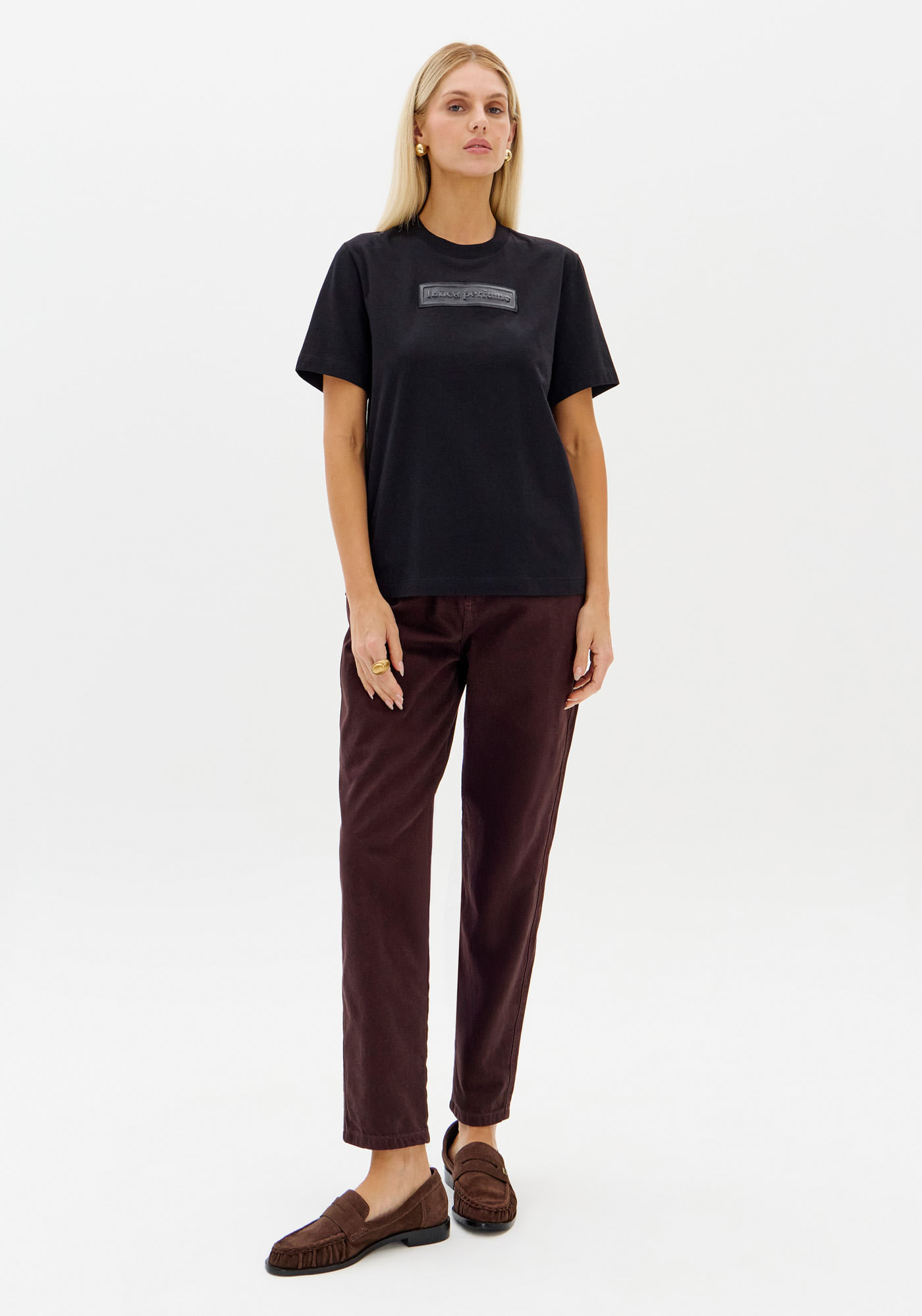Calça Sarja Mom Com Cintura Alta