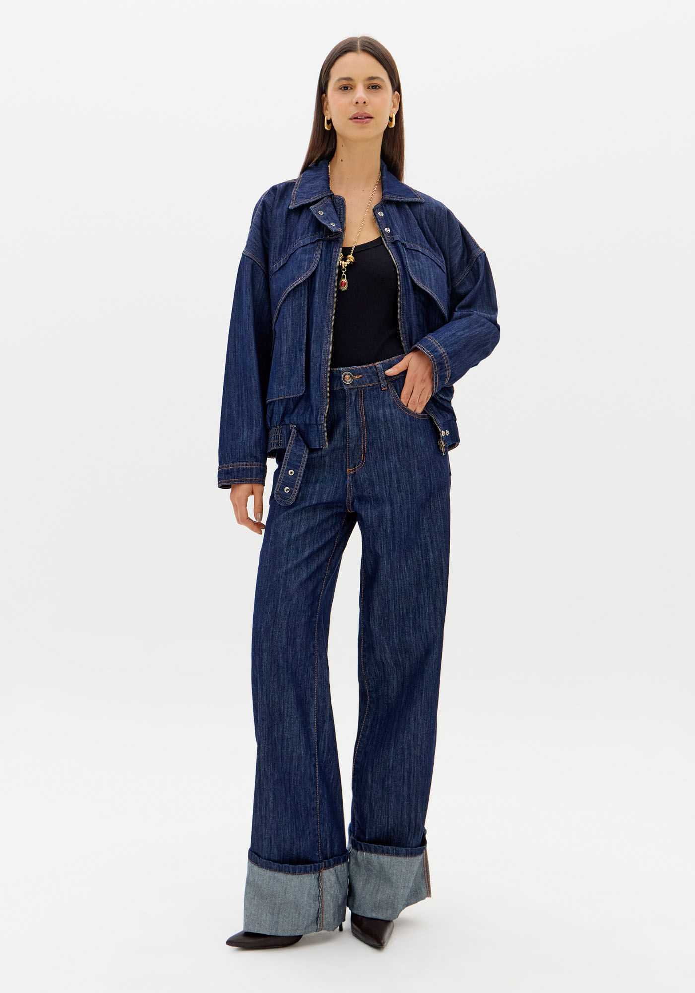 Calça Full Length Jeans