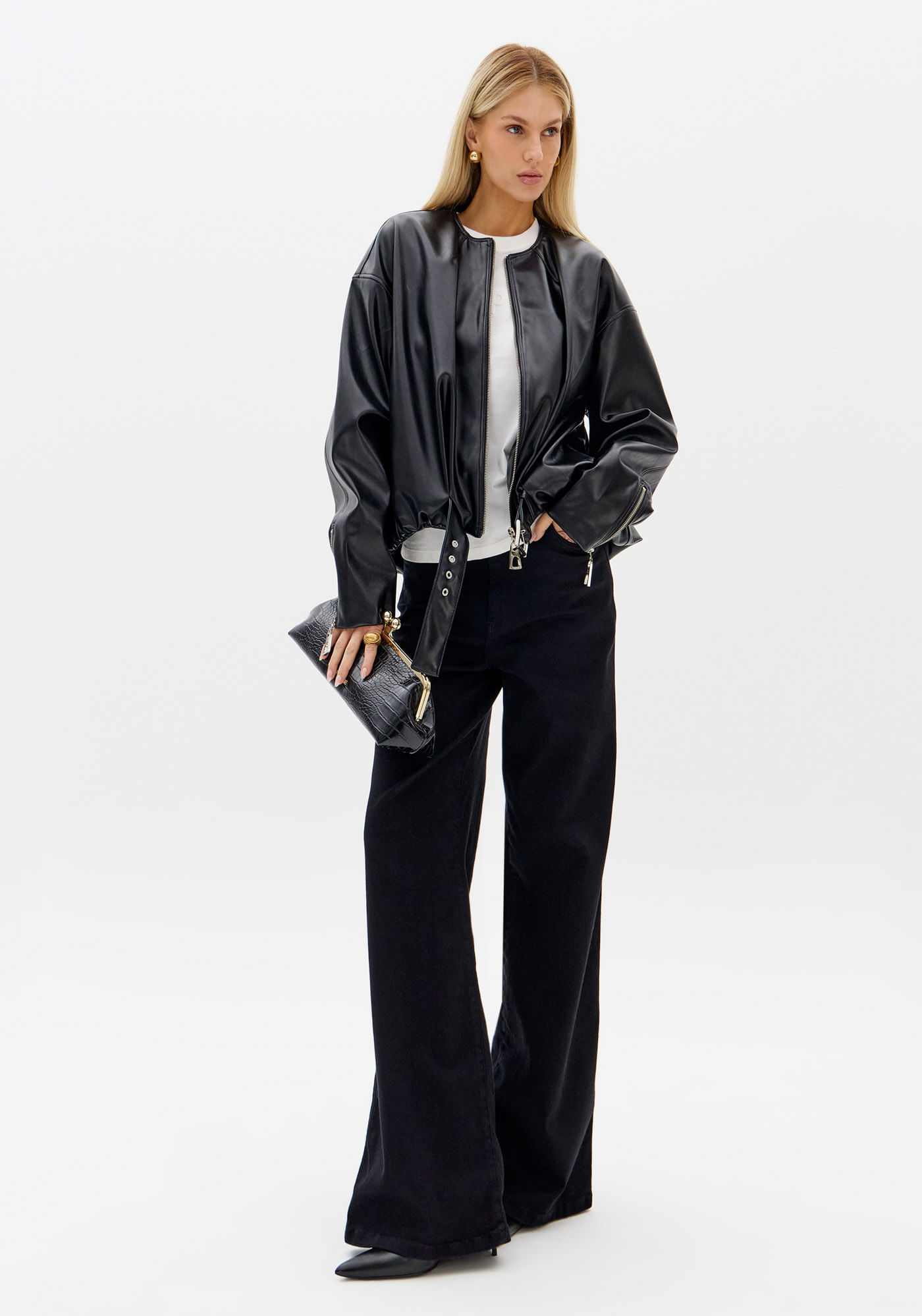Calça Wide Leg Jeans