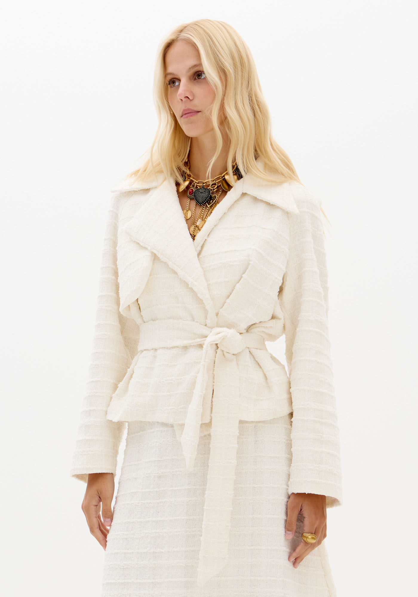 Casaco Manga Longa Tweed
