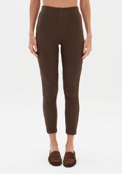 Calça Legging Cintura Alta Texturizada