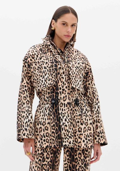 Parka Oversized Sarja Animal Print