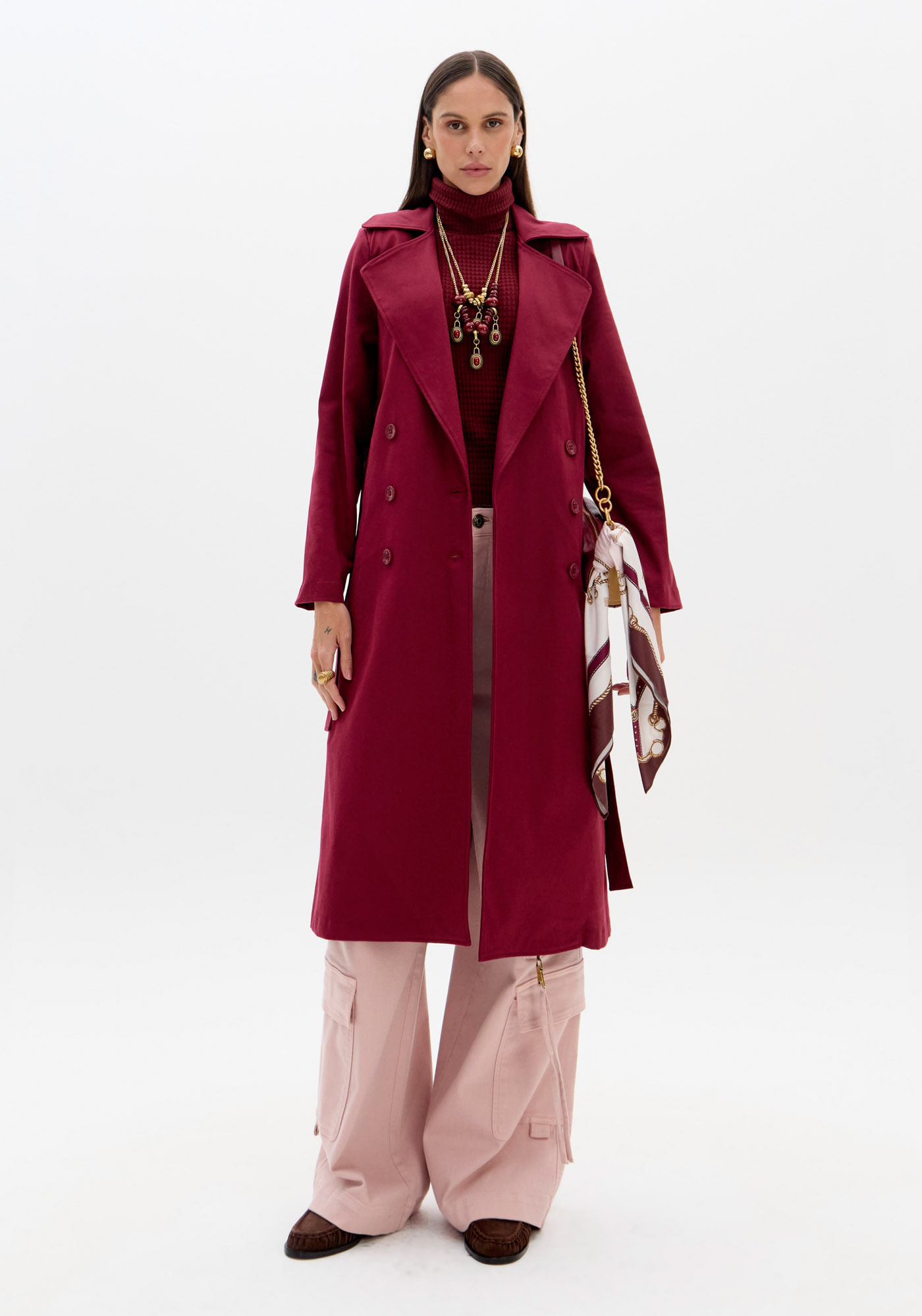 Trench Coat Com Faixa