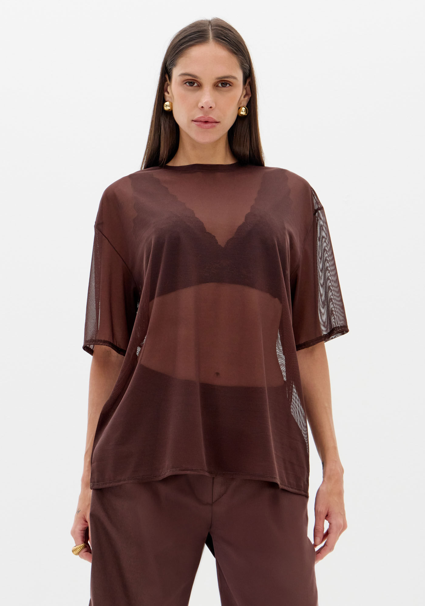 T-shirt Oversized Manga Curta