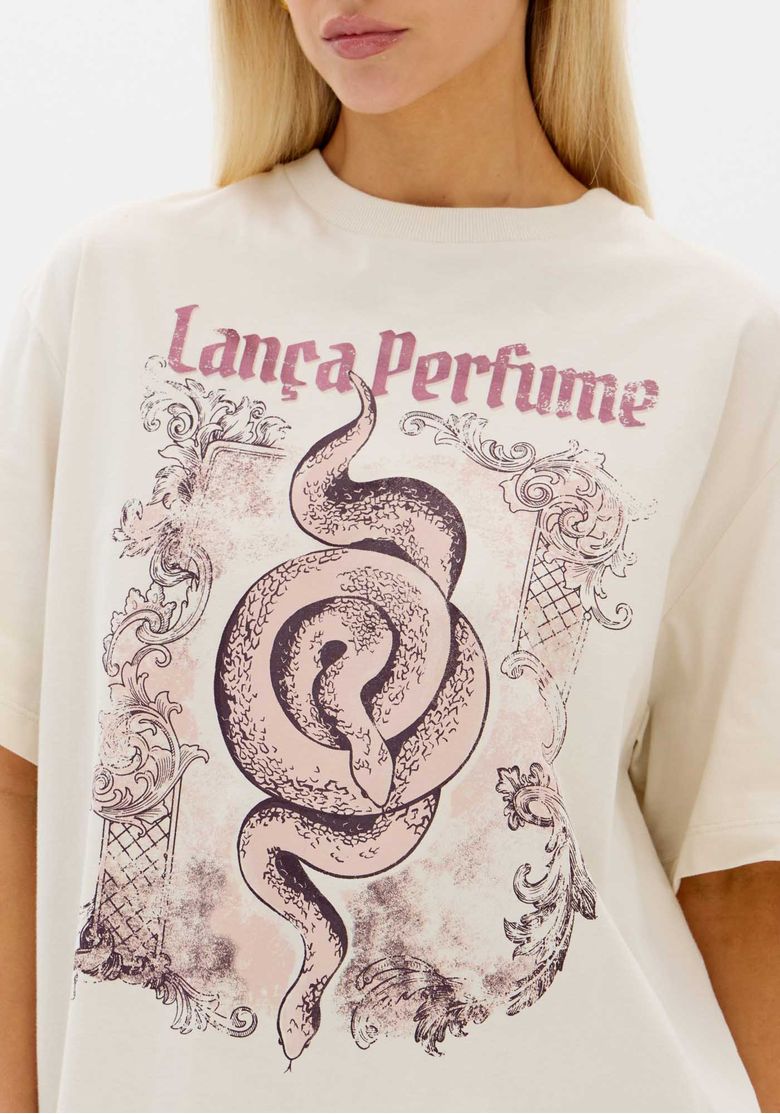T-shirt Oversized Com Estampa - Lança Perfume