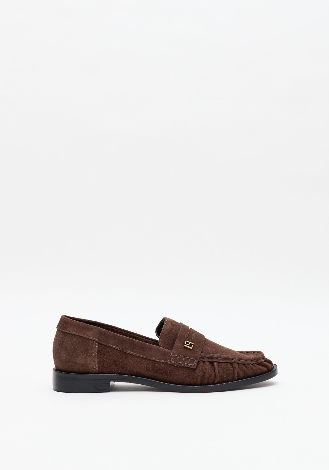 Mocassim Couro Drapeado