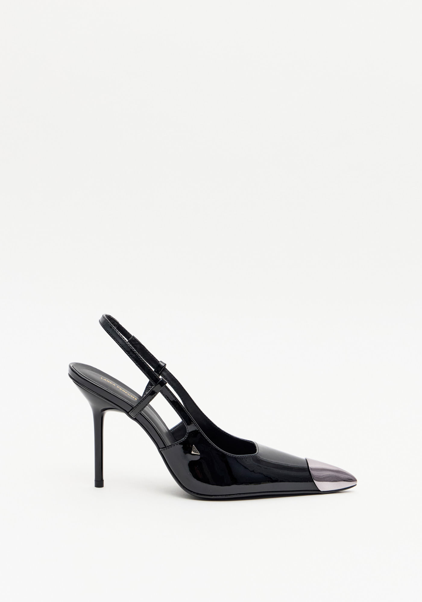 Scarpin Slingback Salto Fino Com Biqueira