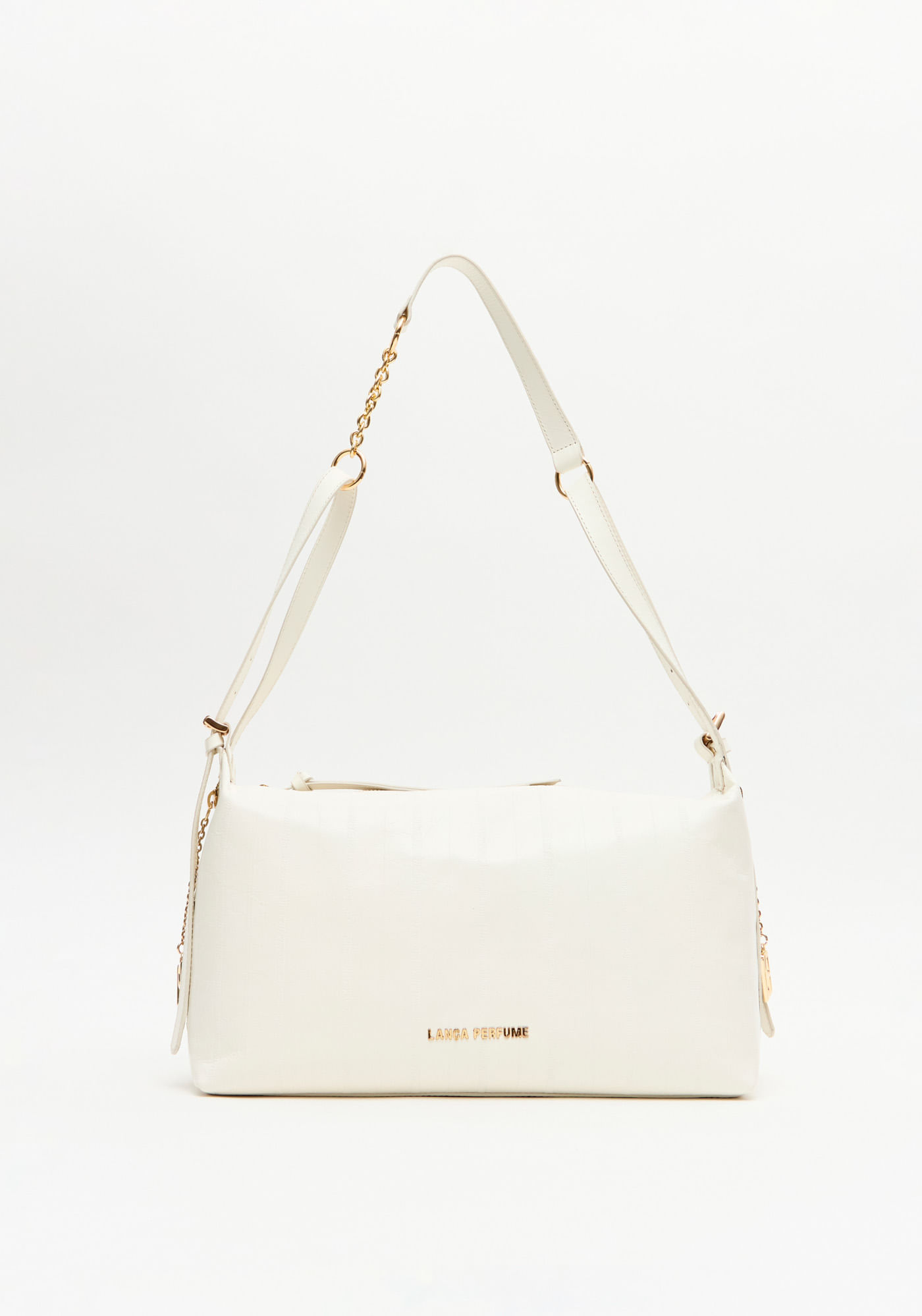 Bolsa Shoulder Couro Com Enfeite