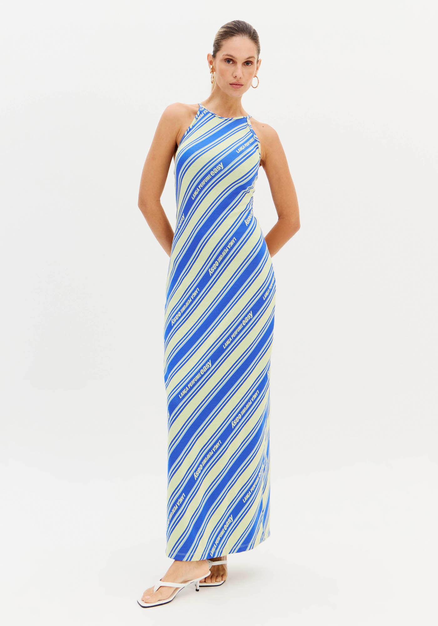 Vestido Super Midi Decote Costas