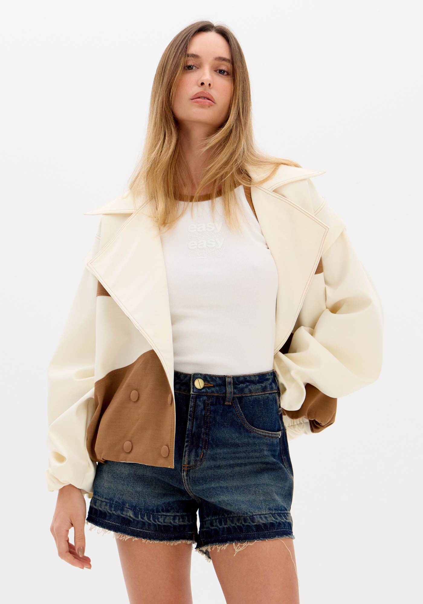 Short Jeans Comfort Com Cintura Alta