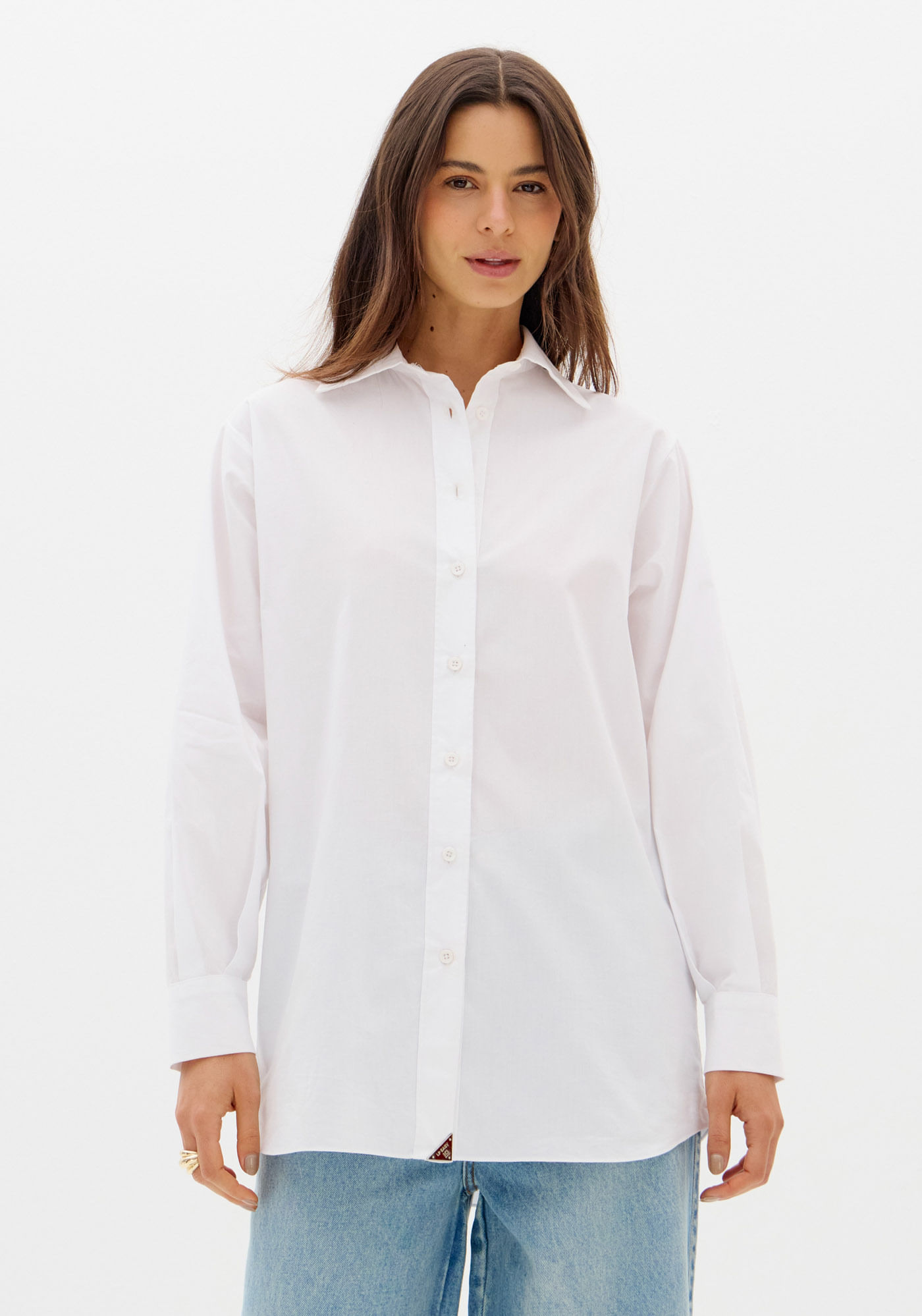 Camisa Manga Longa Alongada