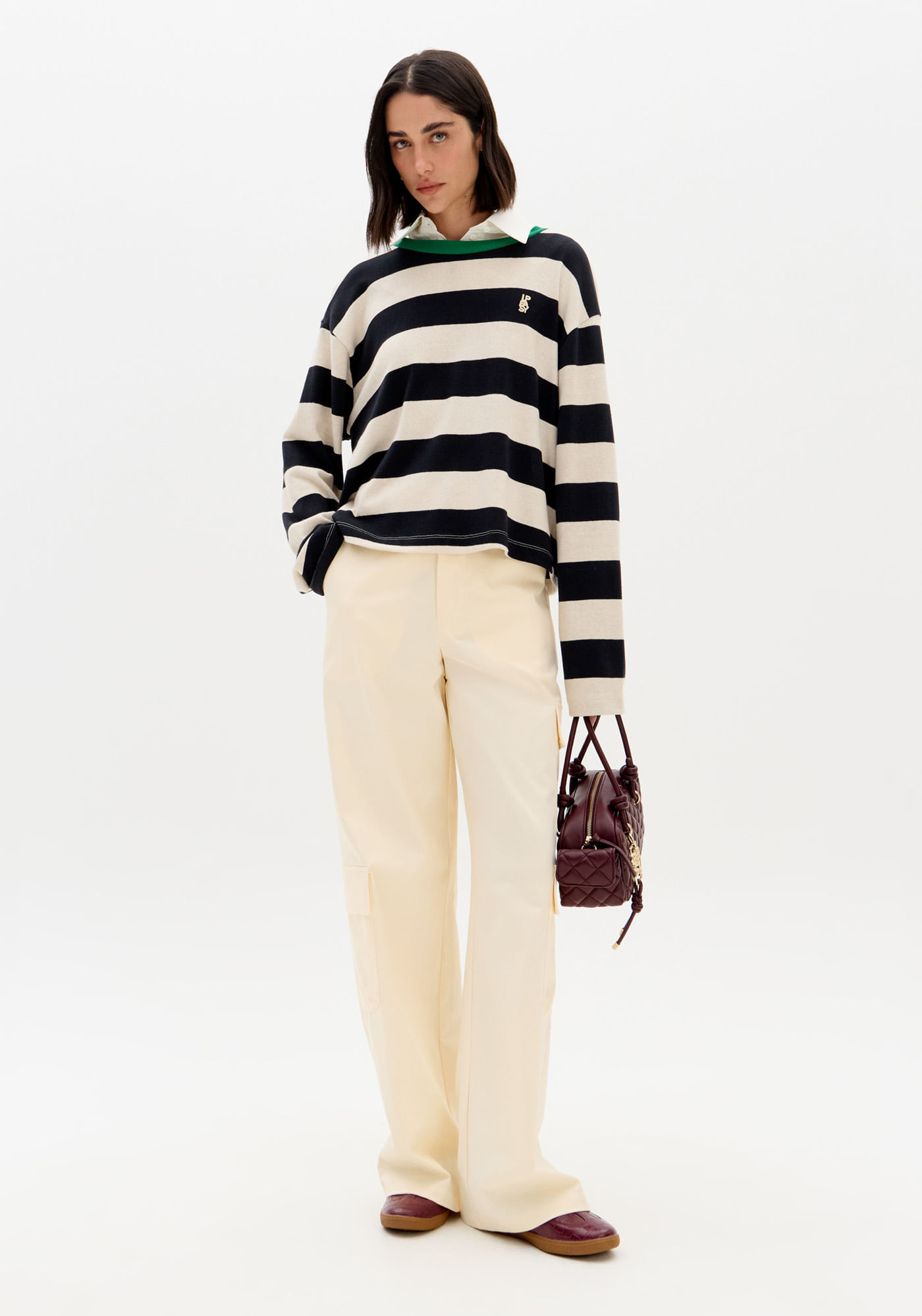 Calça Cintura Alta Wide Leg