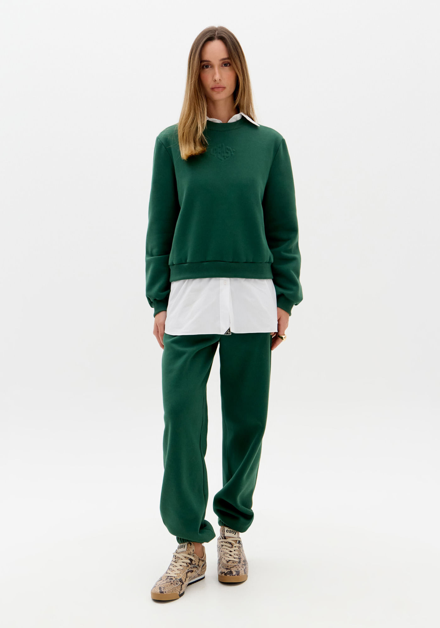 Calça Jogging Com Cintura Alta