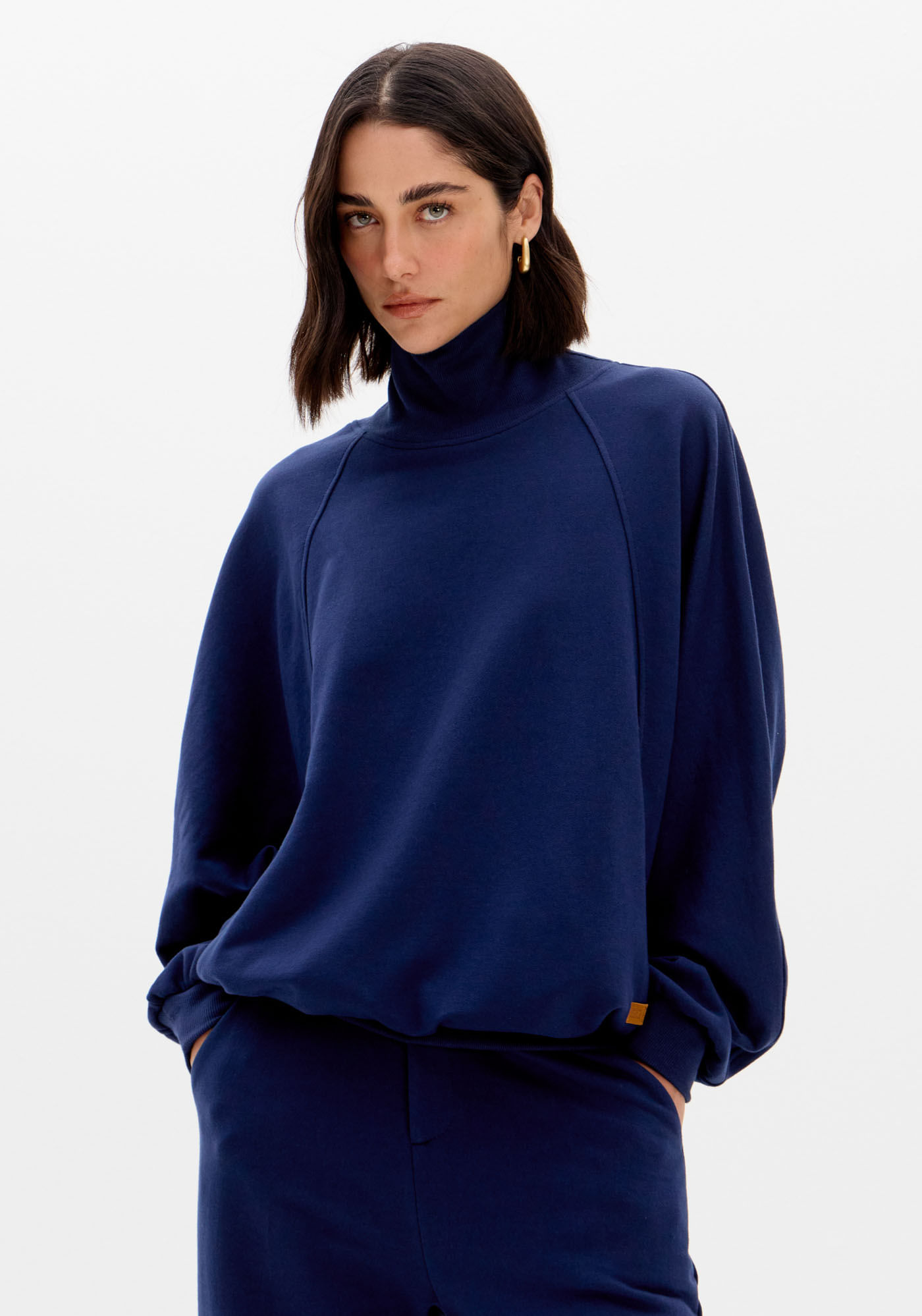 Moletom Oversized Com Gola Alta