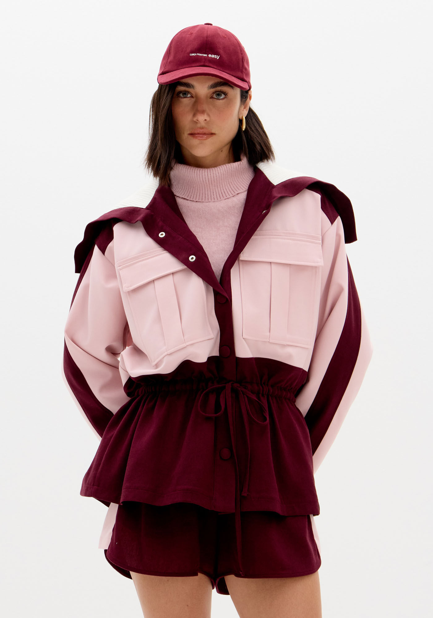 Parka Oversized Com Linho