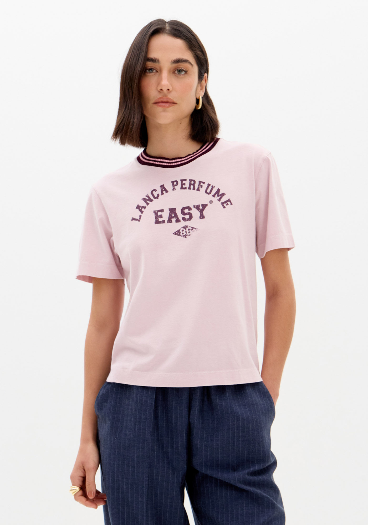 T-shirt Boyfriend Com Estampa