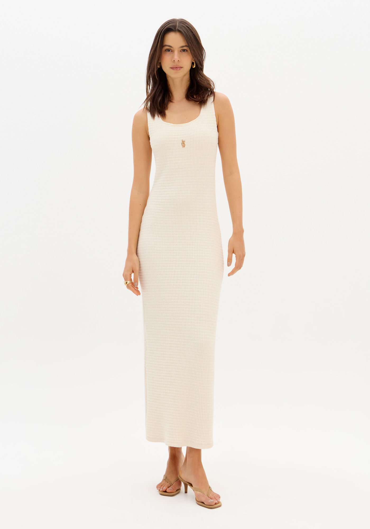 Vestido Super Midi Sem Mangas