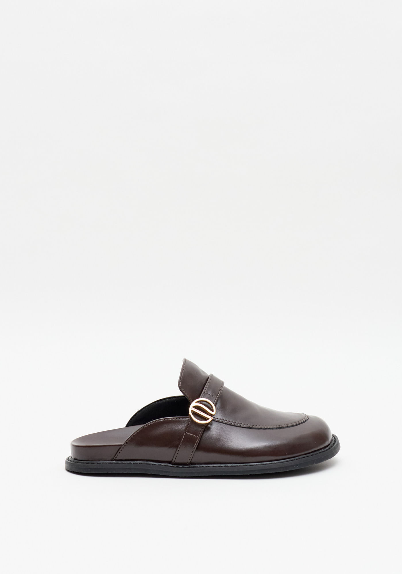 Mocassim Mule Com Tira E Enfeite