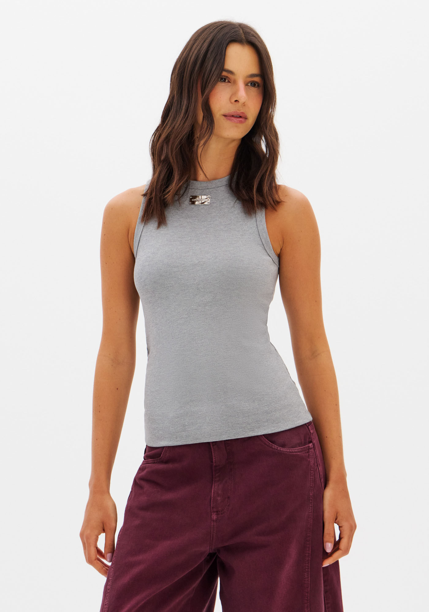 Blusa Sem Manga Malha Pesada