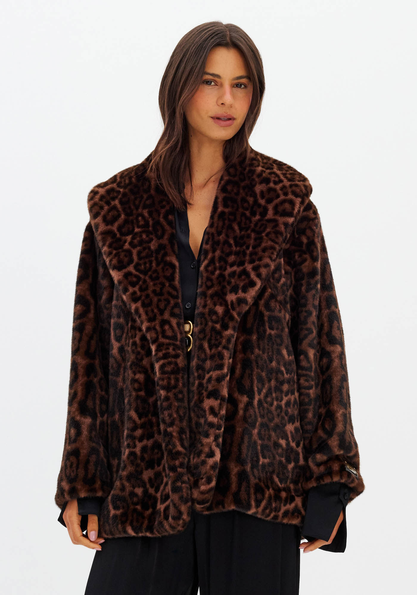 Casaco Oversized De Pelo