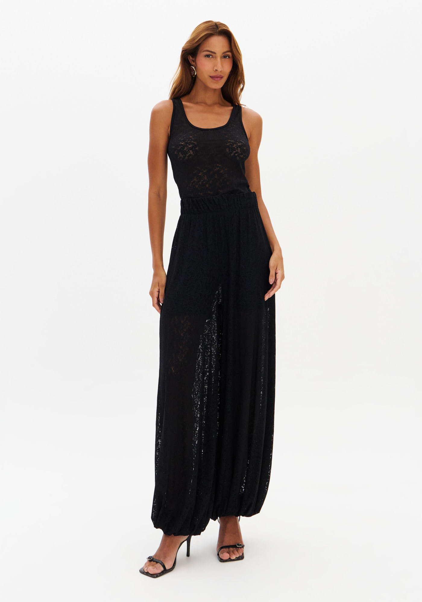 Calça Aladim De Renda
