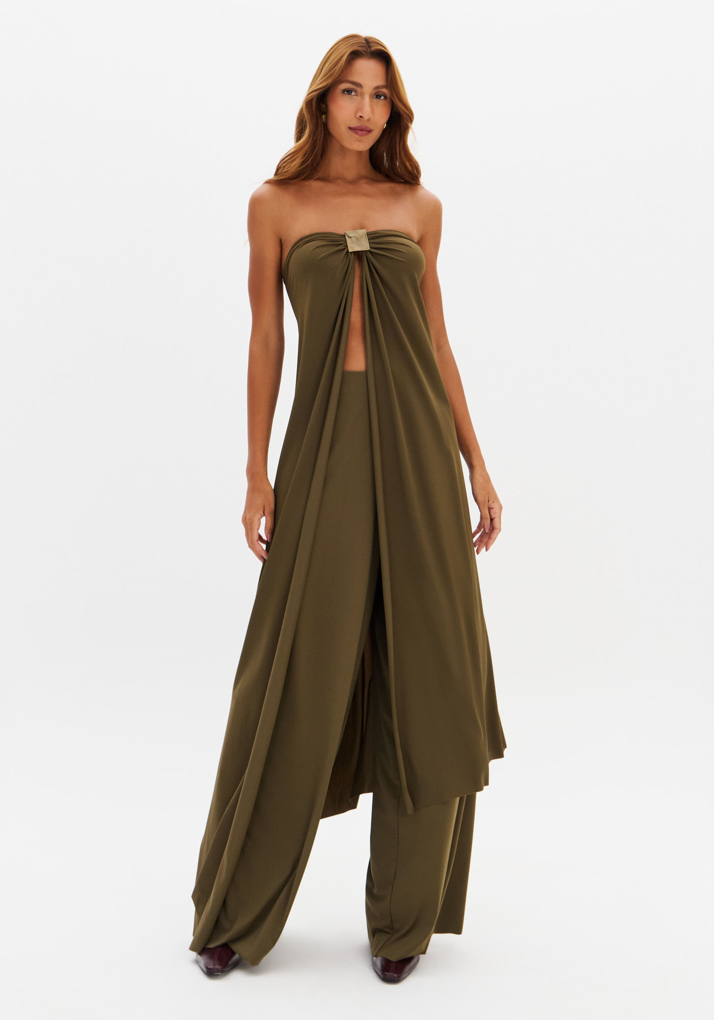 Calça Pantalona De Malha