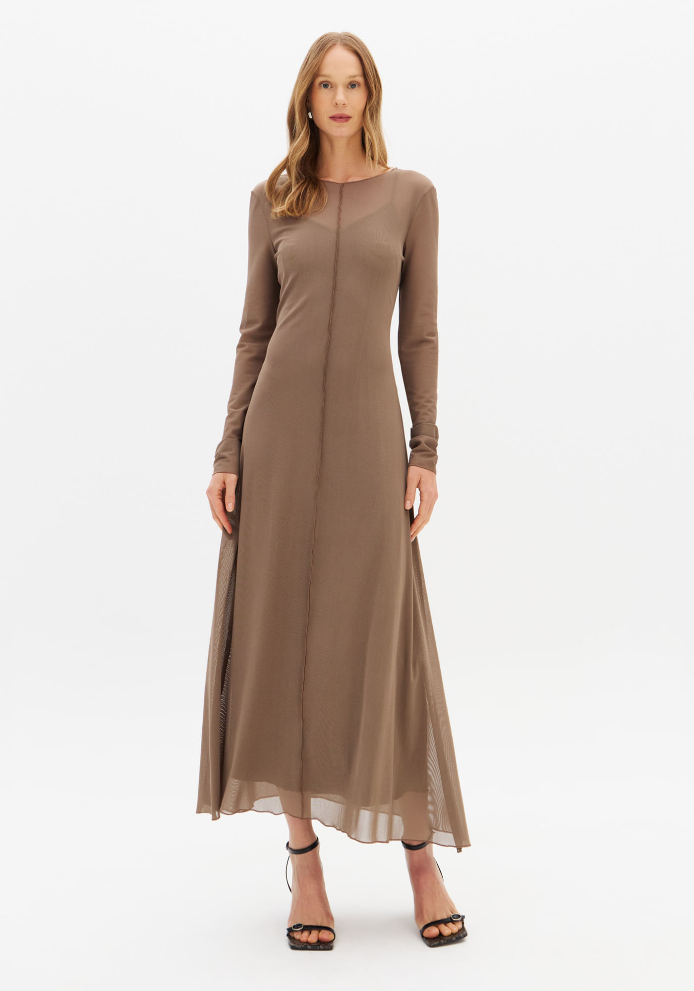 Vestido Super Midi De Tule