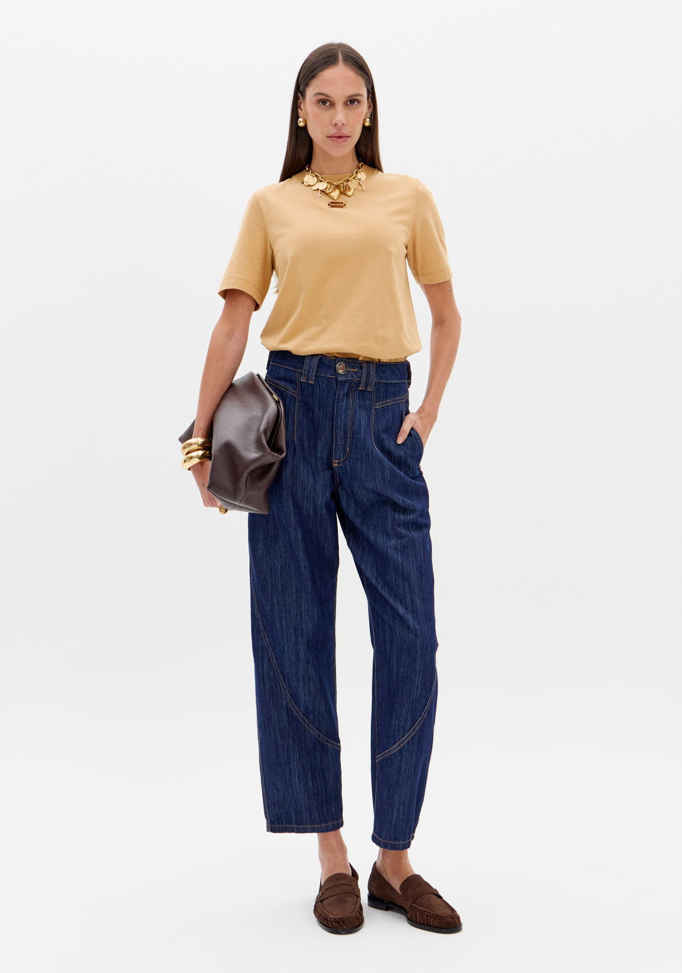 Calça Jeans Baggy Super High