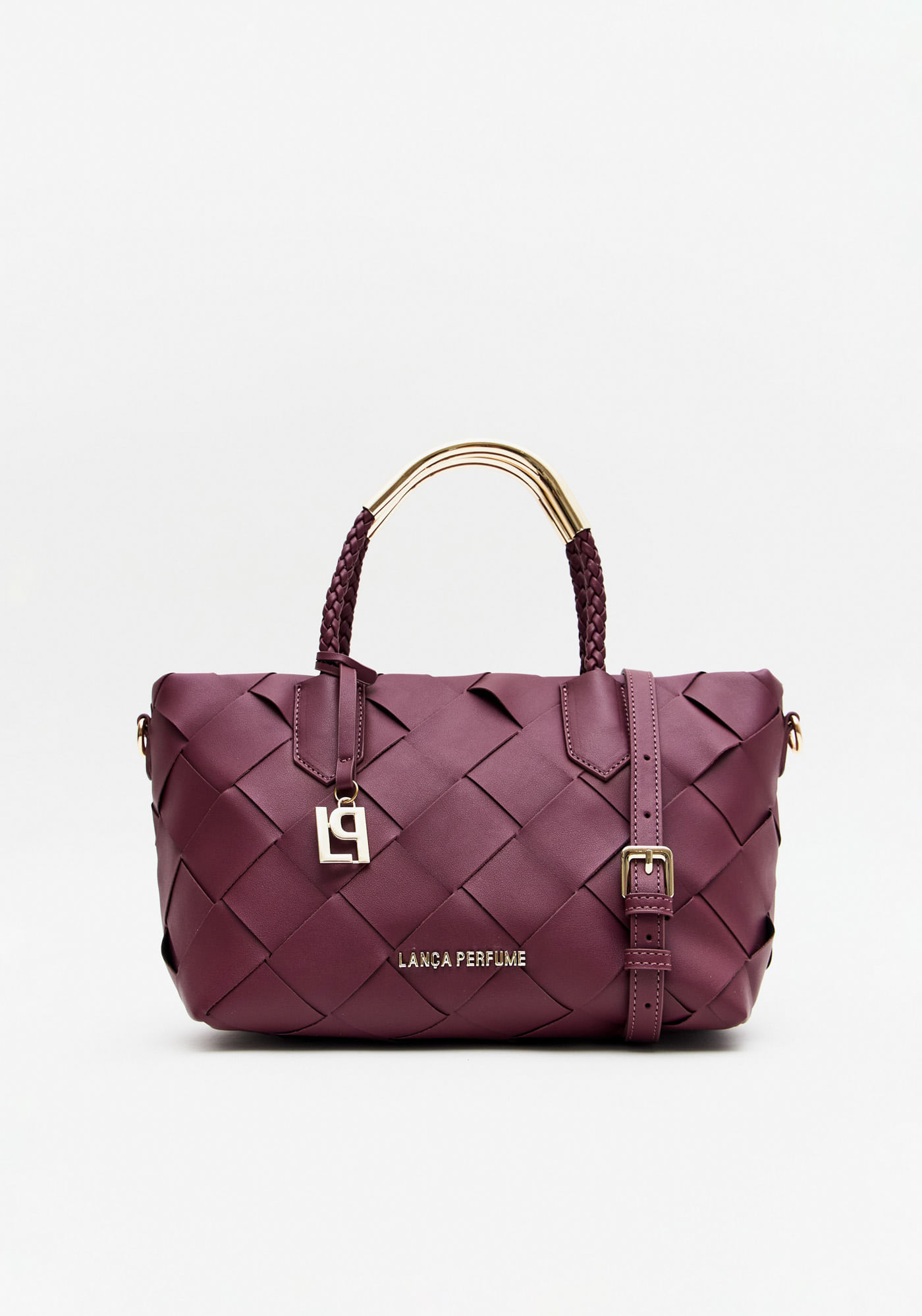 Bolsa Tote Alça De Metal E Pingente
