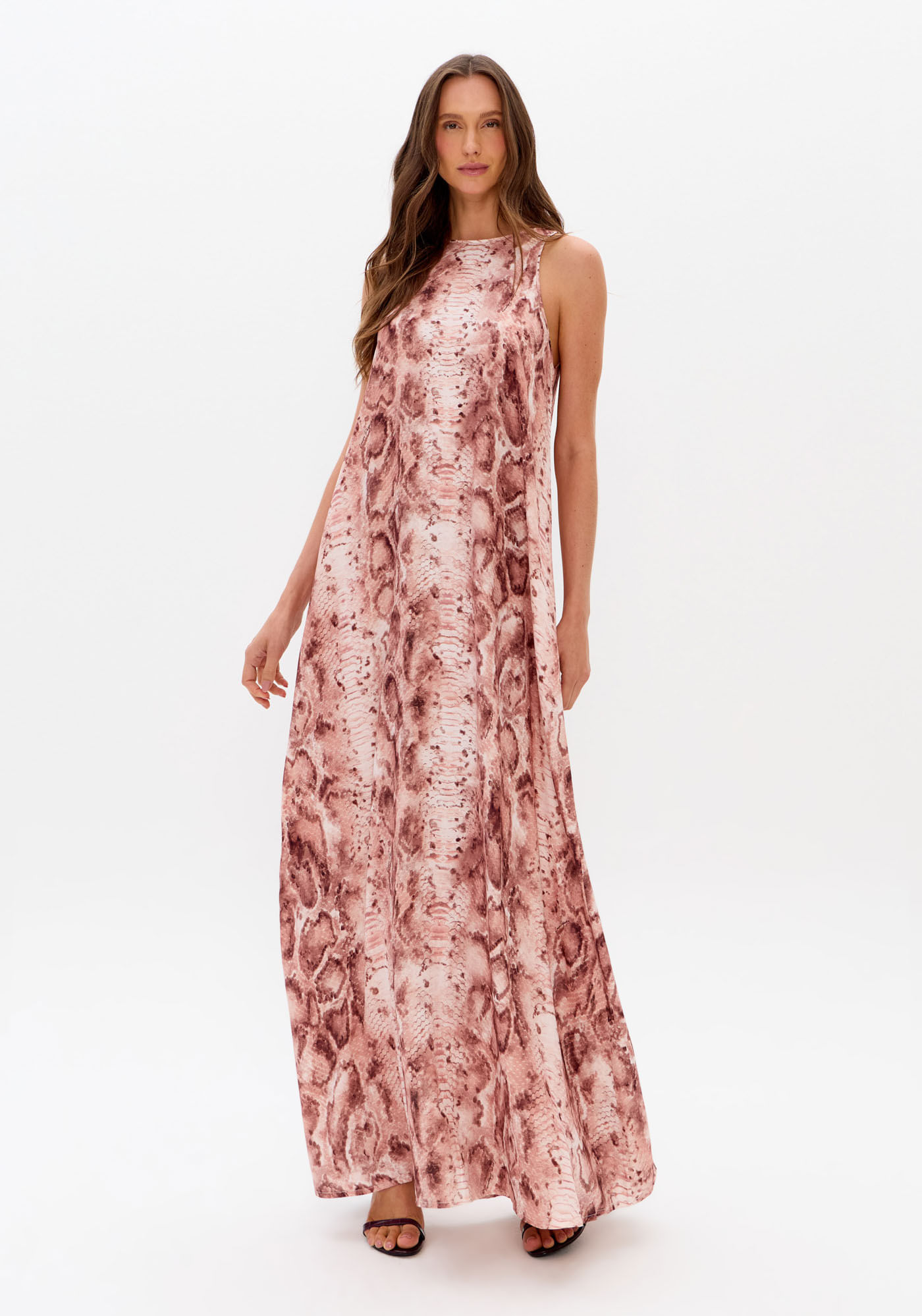 Vestido Super Midi Sem Mangas
