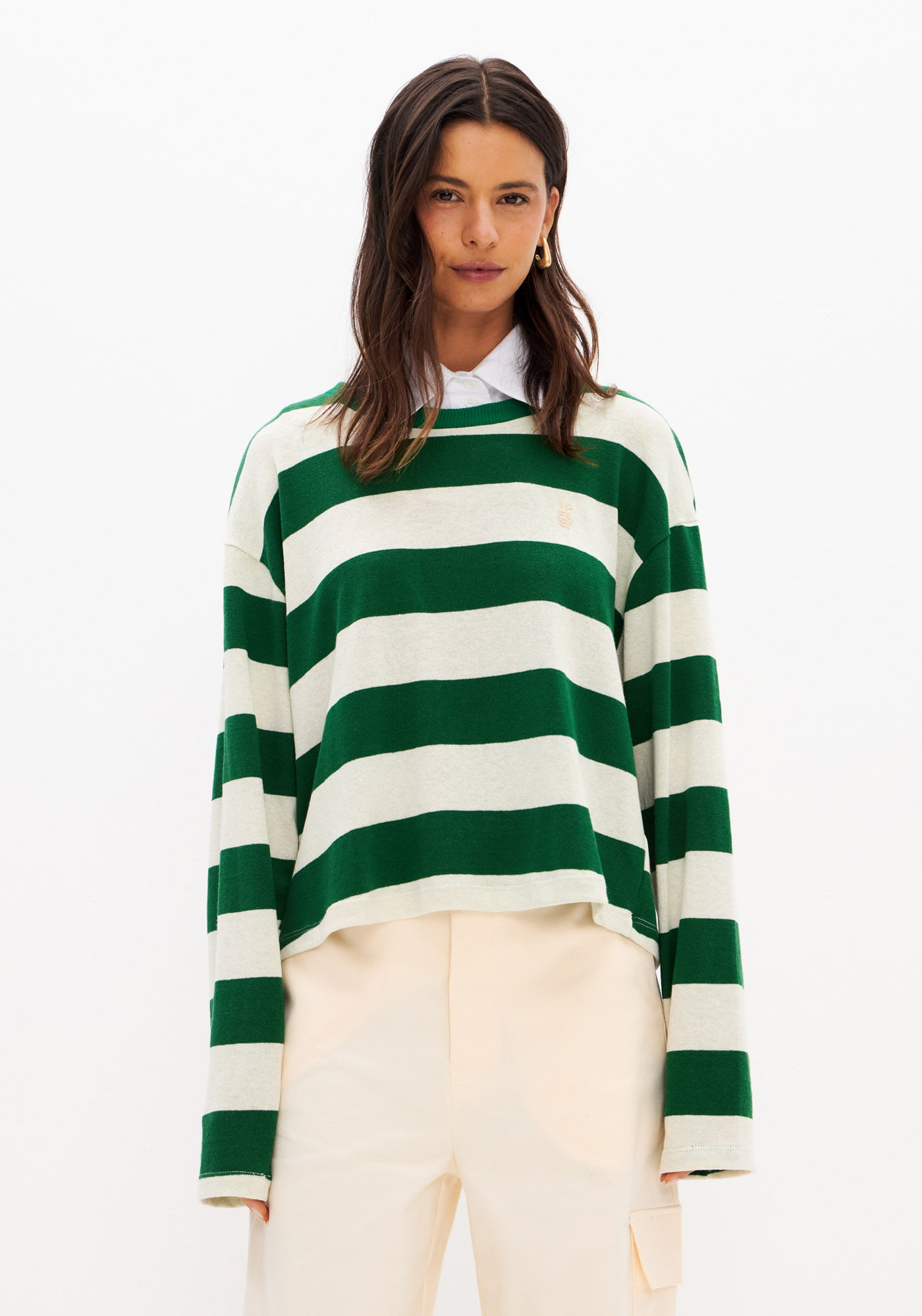 Blusa Manga Longa Descolada