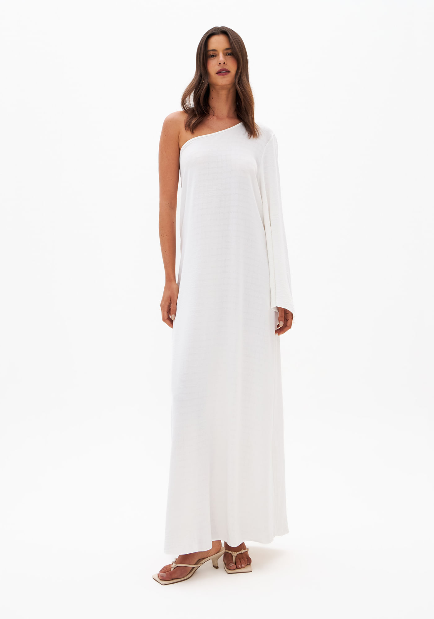 Vestido Super Midi Ombro Único