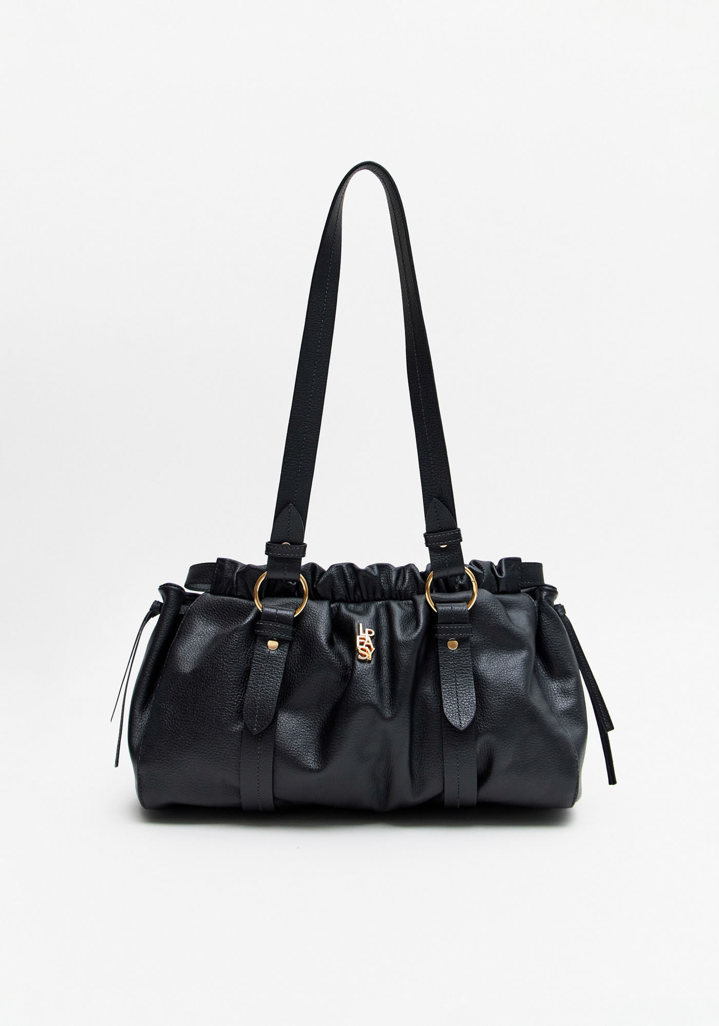 Bolsa Shoulder Couro Com Enfeite