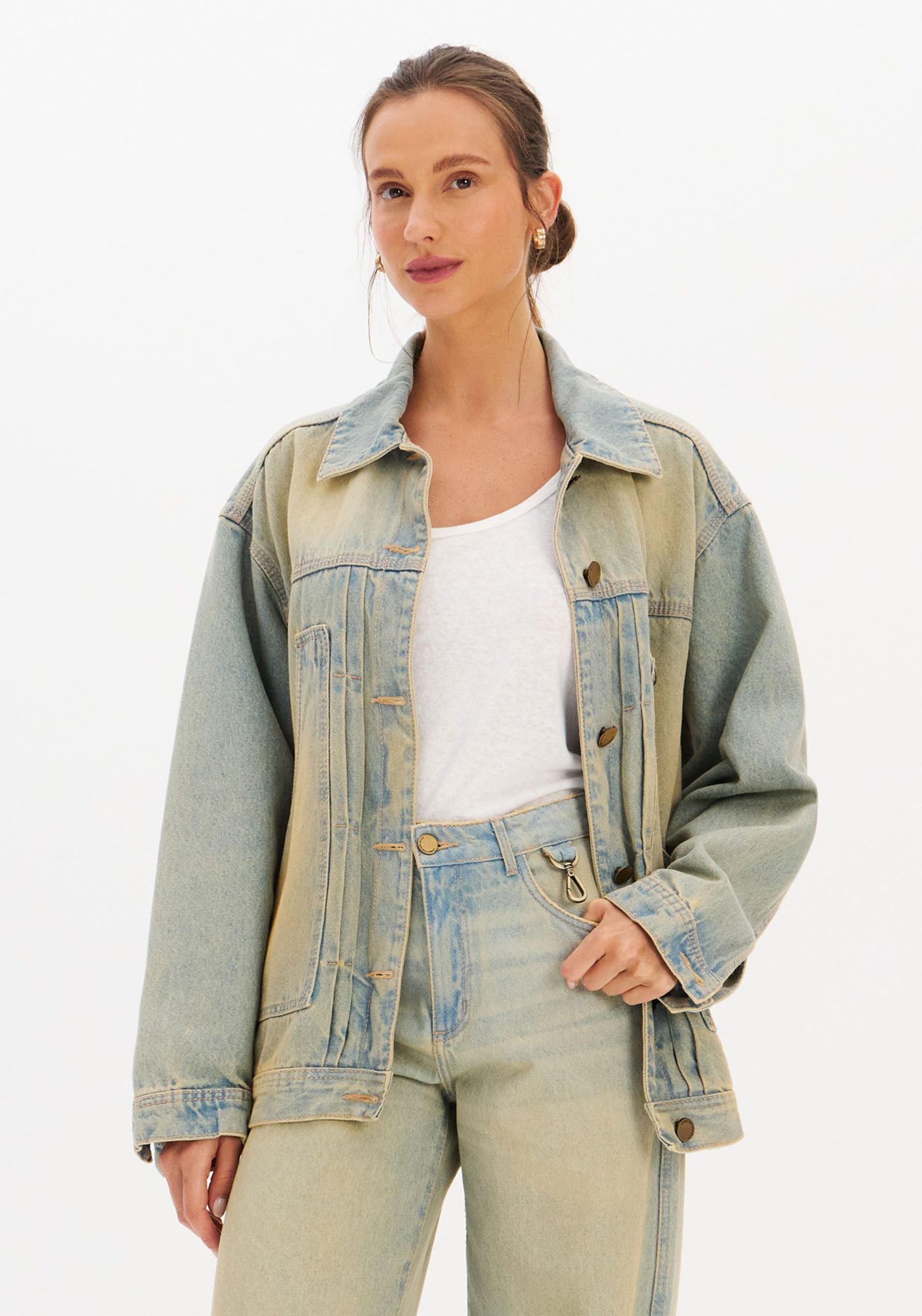 Jaqueta Jeans Oversized