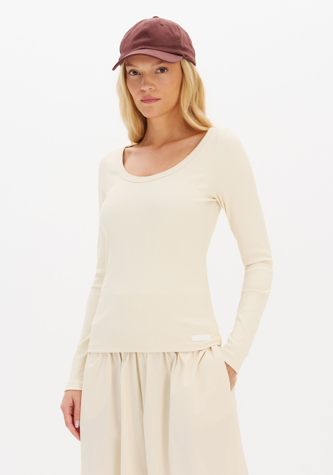 Blusa Canelada Manga Longa