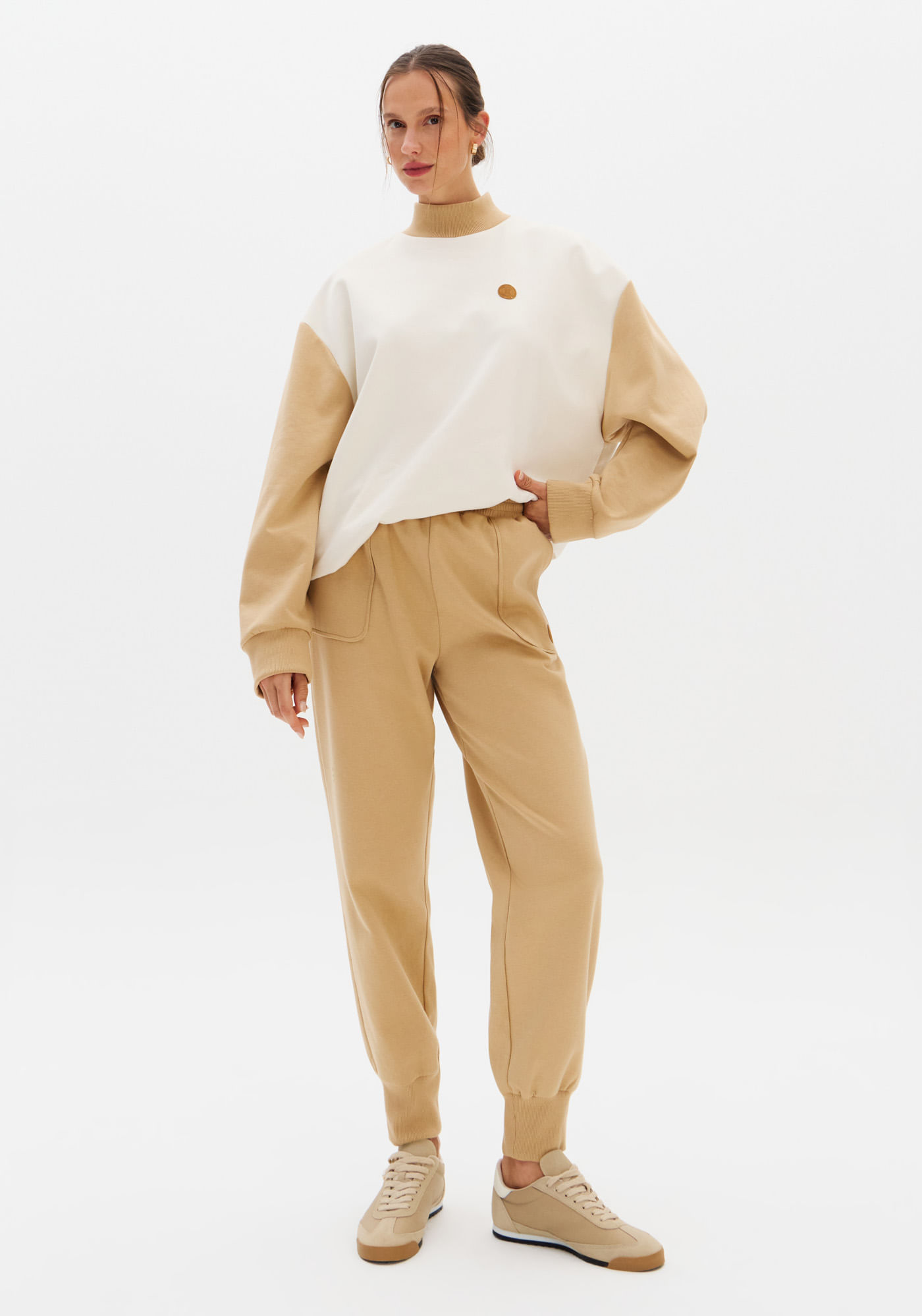 Calça Jogging Em Moletom