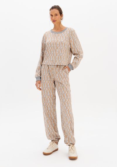 Moletom Manga Longa De Jacquard