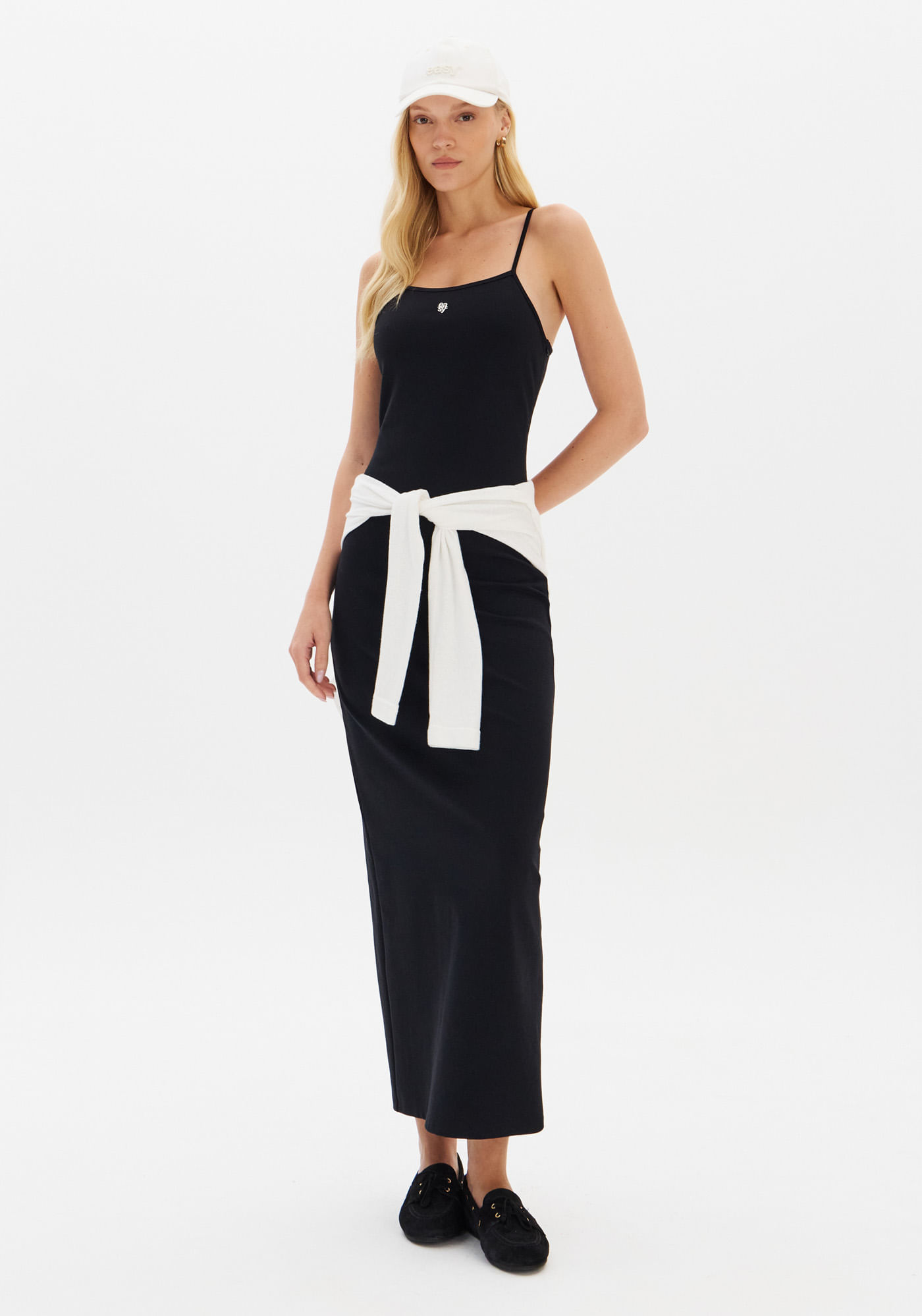 Vestido Super Midi De Alça