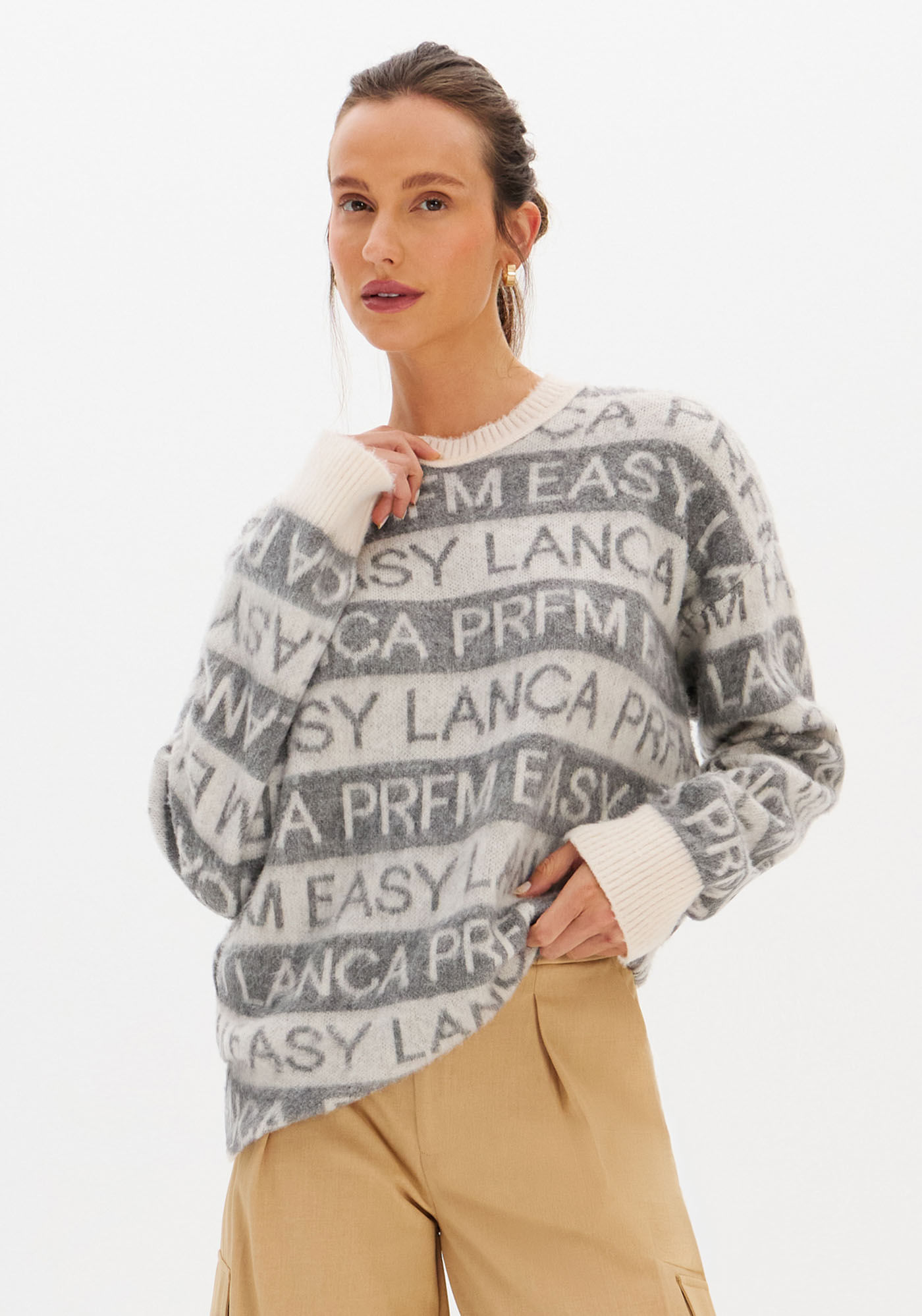 Blusa Tricô Manga Longa