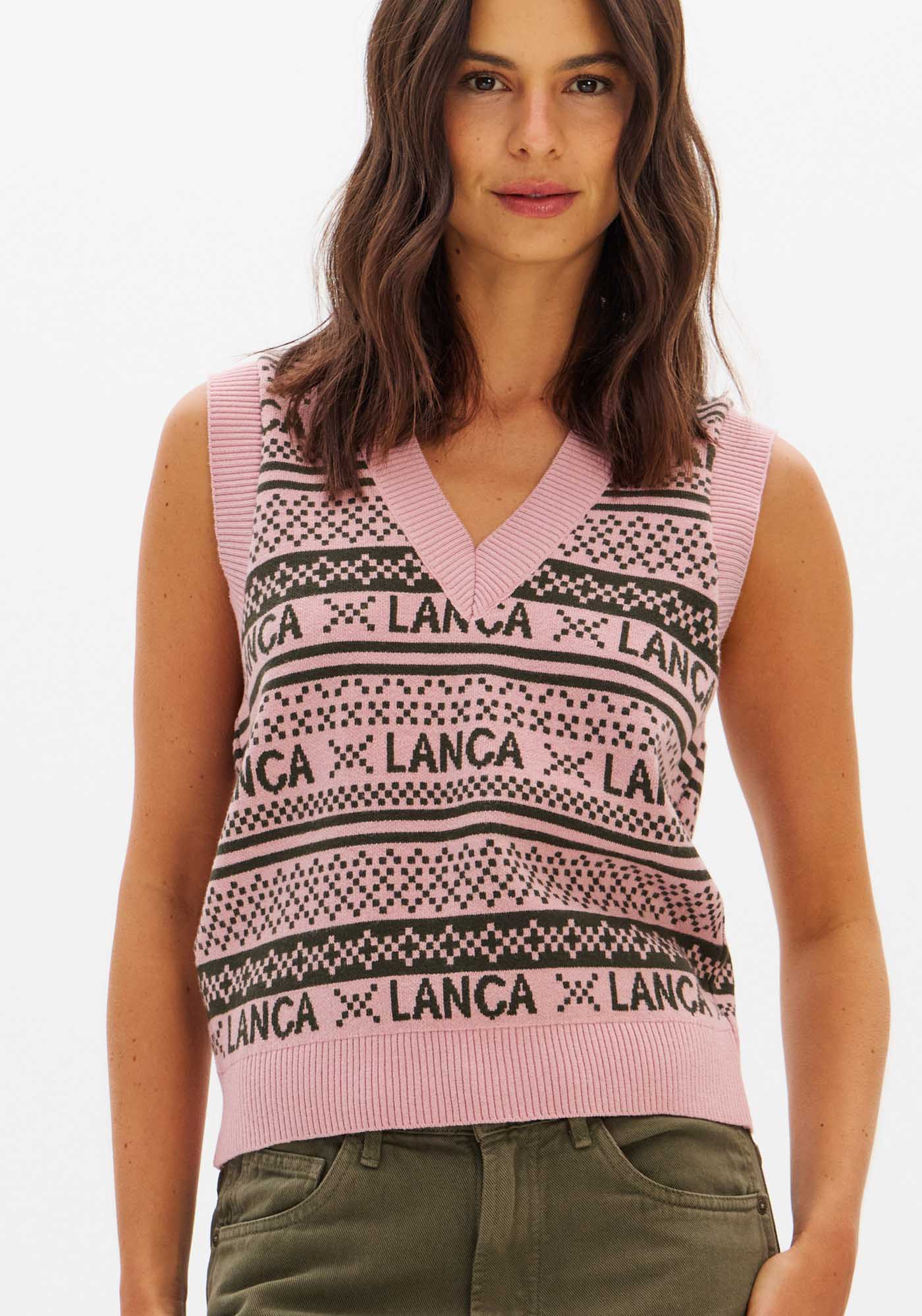 Colete De Tricô Jacquard