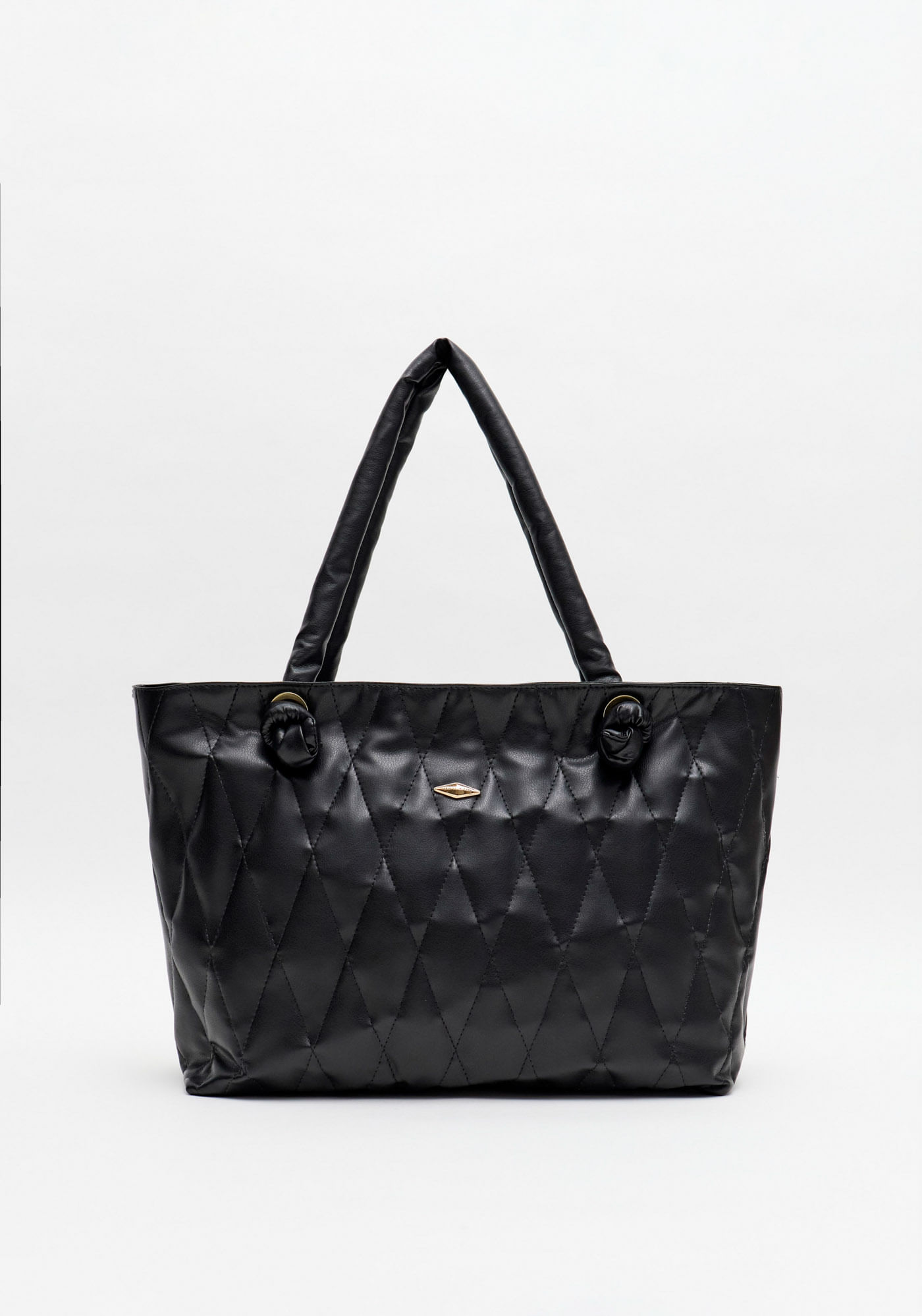 Bolsa Shopping Matelassê E Enfeite