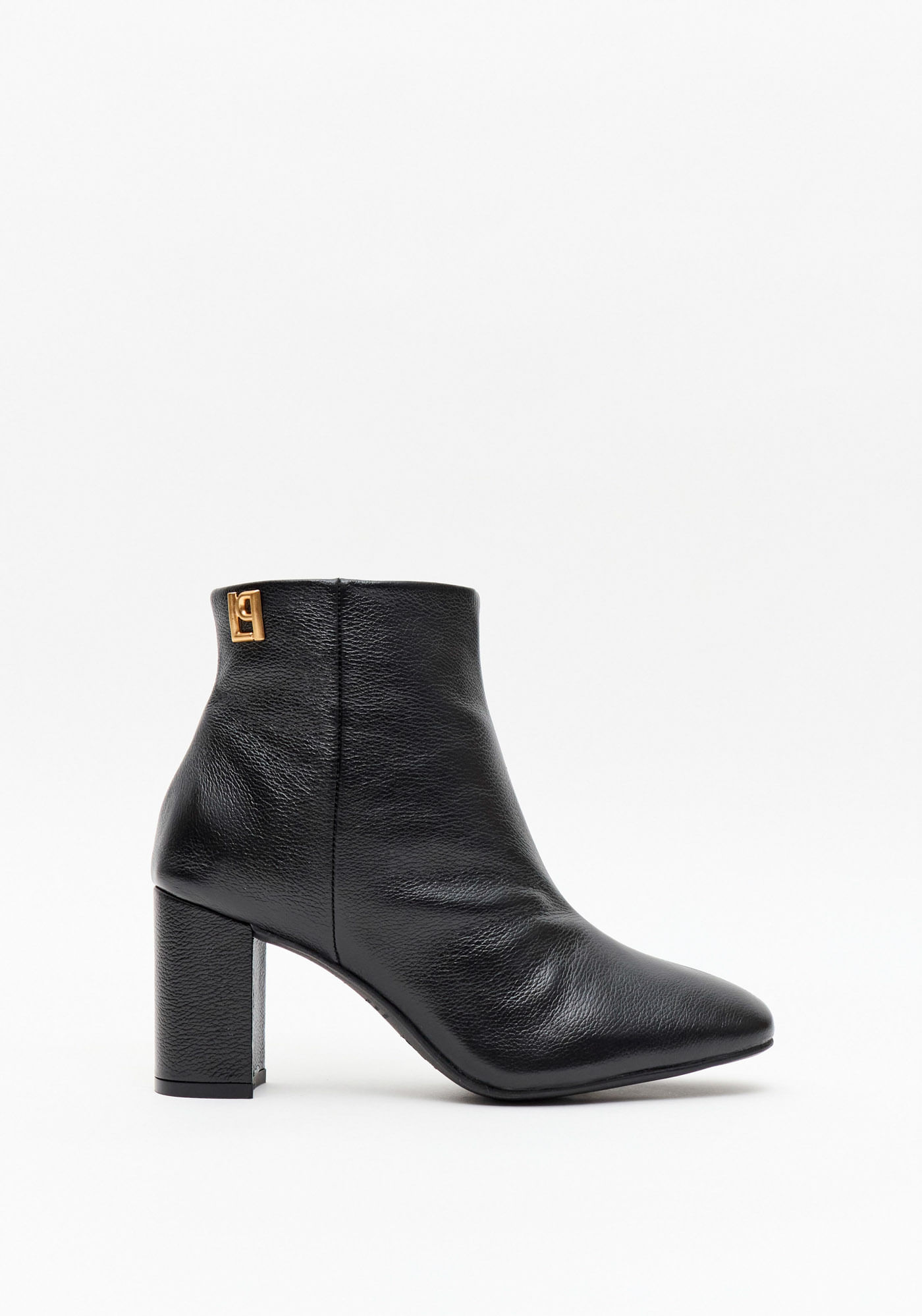 Bota Cano Baixo Salto Bloco Enfeite