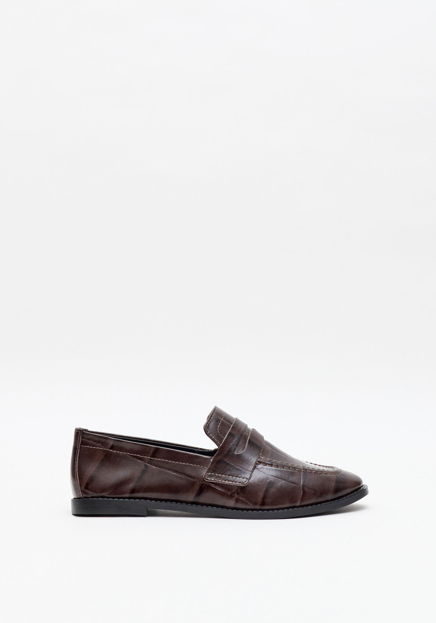 Mocassim Croco Com Recorte