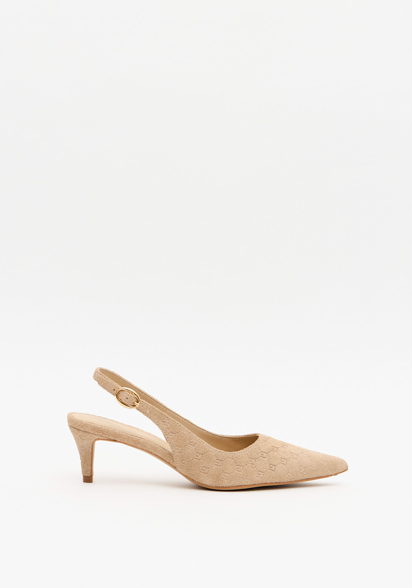 Scarpin Slinback Kitten Heel Monograma