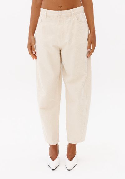 Calça Sarja Baggy Cintura Média