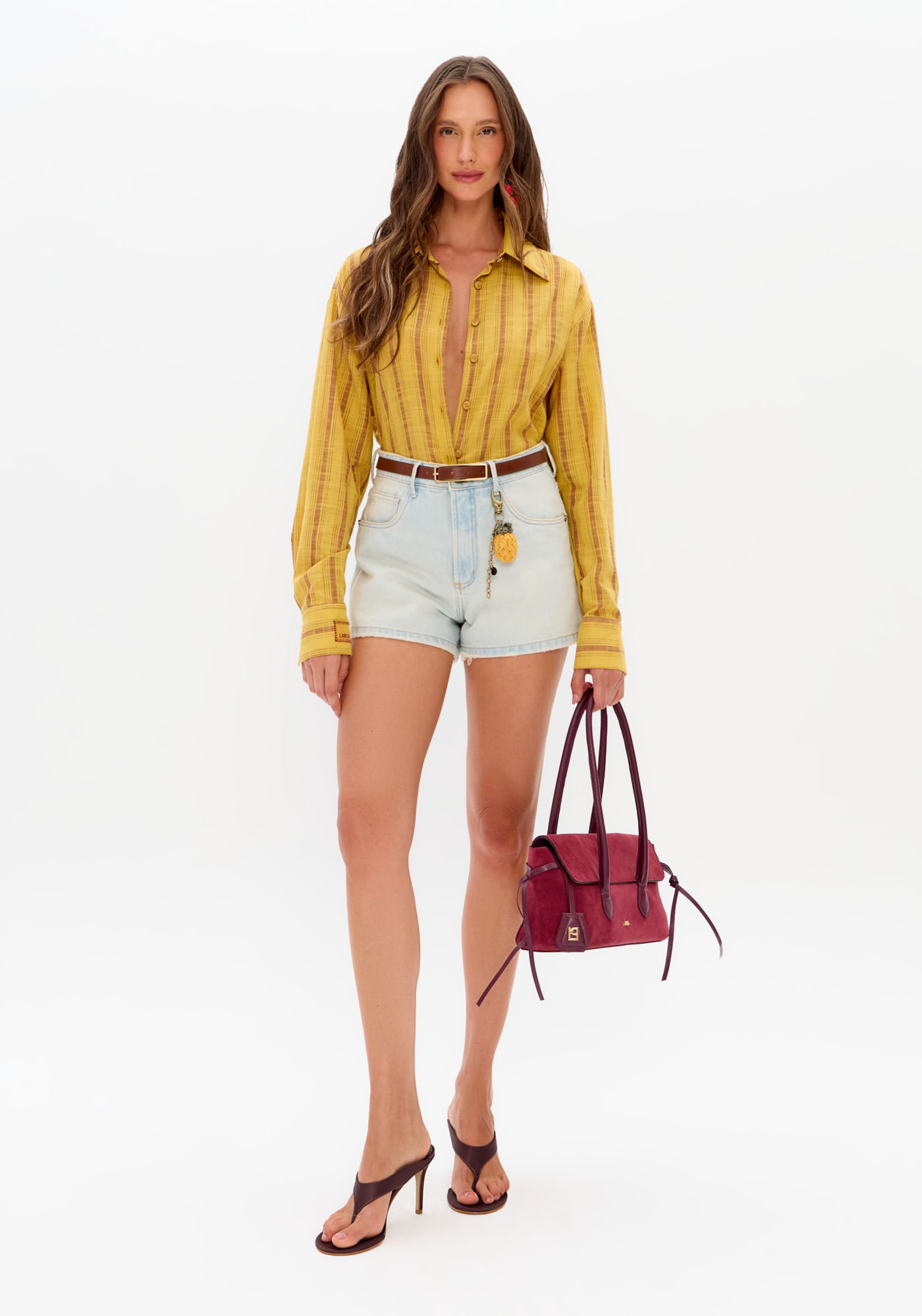 Short Jeans Comfort Cintura Média